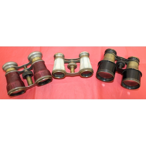 146 - Three Pairs Of Collectable Opera/Binoculars Untested