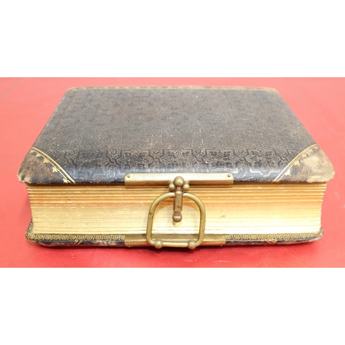 148 - Gilt Edged Victorian Photo Album - Photos Included