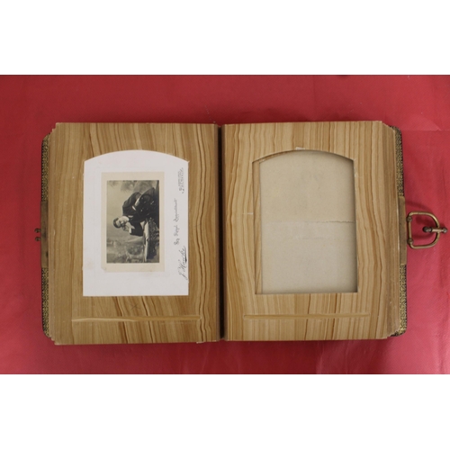 148 - Gilt Edged Victorian Photo Album - Photos Included