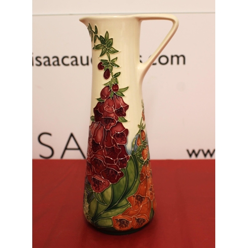 4 - 2002 Moorcroft Amber Wood Fox Glove Pattern Slender Jug
Height 24cm
COLLECTION ONLY