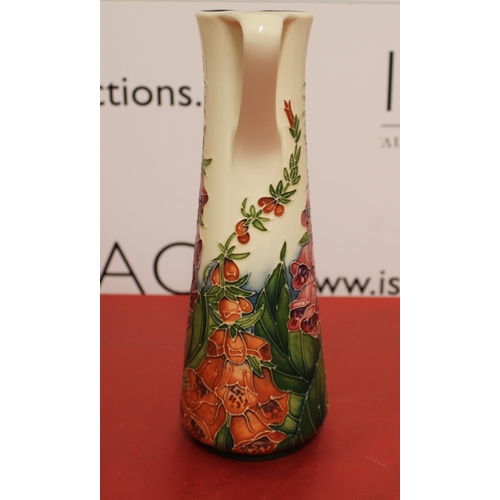 4 - 2002 Moorcroft Amber Wood Fox Glove Pattern Slender Jug
Height 24cm
COLLECTION ONLY