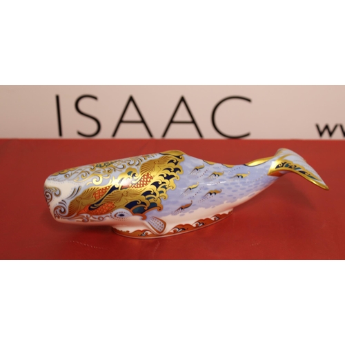 29 - Royal Crown Derby Porcelain Oceanic Whale
Height 5cm
Length 22cm
COLLECTION ONLY