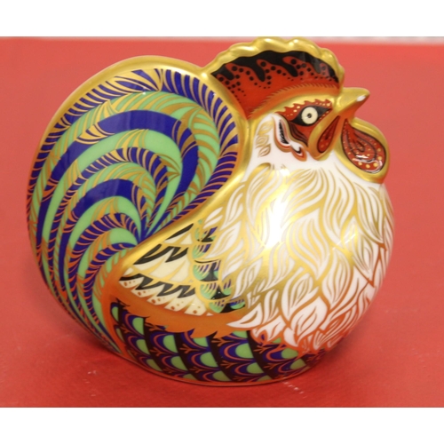 46 - Royal Crown Derby Porcelain Farmyard Cockerel
Height 9.5cm
COLLECTION ONLY