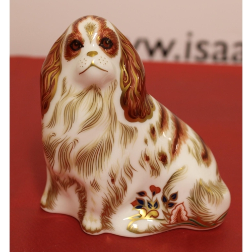 55 - Two Royal Crown Derby Porcelain Cavalier King Charles Spaniel/Puppy
Tallest 10cm
COLLECTION ONLY