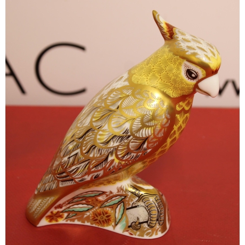 60 - Royal Crown Derby Porcelain Citron Cockatoo
Height 14cm
COLLECTION ONLY