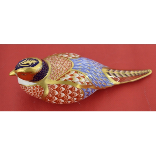 61 - Royal Crown Derby Porcelain Pheasant
Height 5cm
COLLECTION ONLY