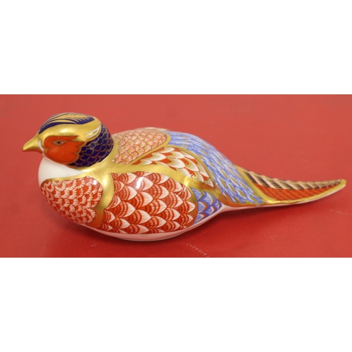 61 - Royal Crown Derby Porcelain Pheasant
Height 5cm
COLLECTION ONLY