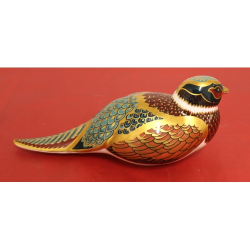 63 - Royal Crown Derby Porcelain Woodland Pheasant
Length 17.5cm
COLLECTION ONLY