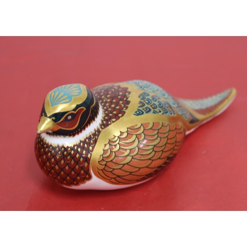 63 - Royal Crown Derby Porcelain Woodland Pheasant
Length 17.5cm
COLLECTION ONLY