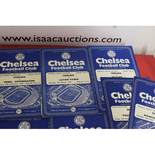 275 - Large Quantity of Football Programmes featuring Chelsea ( Home & Away)  - 1954 to Present Day

Also ... 