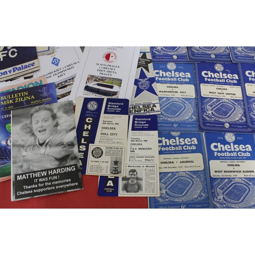 275 - Large Quantity of Football Programmes featuring Chelsea ( Home & Away)  - 1954 to Present Day

Also ... 