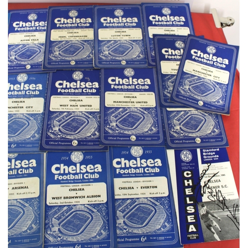 275 - Large Quantity of Football Programmes featuring Chelsea ( Home & Away)  - 1954 to Present Day

Also ... 