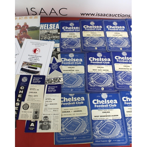 275 - Large Quantity of Football Programmes featuring Chelsea ( Home & Away)  - 1954 to Present Day

Also ... 