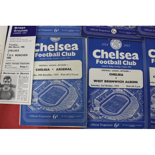 275 - Large Quantity of Football Programmes featuring Chelsea ( Home & Away)  - 1954 to Present Day

Also ... 