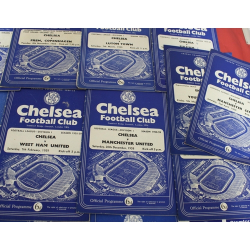 275 - Large Quantity of Football Programmes featuring Chelsea ( Home & Away)  - 1954 to Present Day

Also ... 