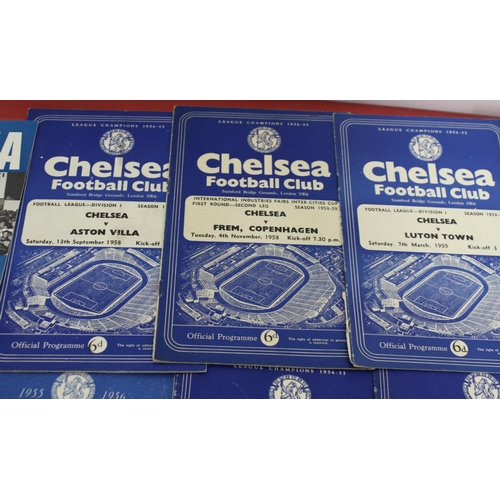 275 - Large Quantity of Football Programmes featuring Chelsea ( Home & Away)  - 1954 to Present Day

Also ... 