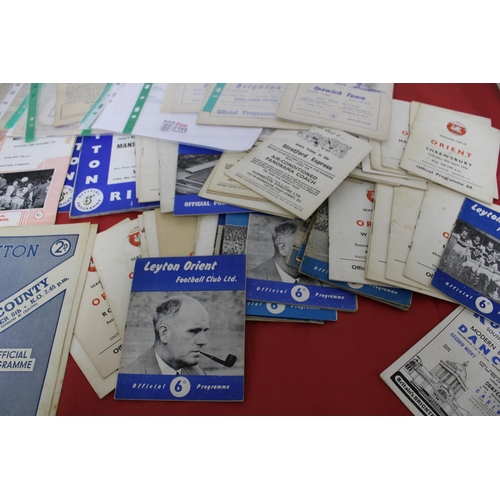 276 - Large Quantity of Football Programmes featuring Leyton Orient ( Home & Away)  - 1948 to Present Day