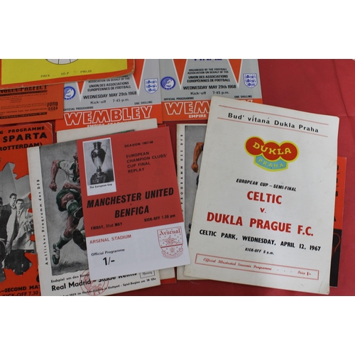 277 - Quantity of European Football Programmes - Mostly European Games and Cup Finals 1959 /1960's