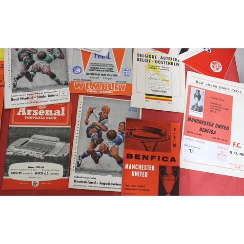 277 - Quantity of European Football Programmes - Mostly European Games and Cup Finals 1959 /1960's