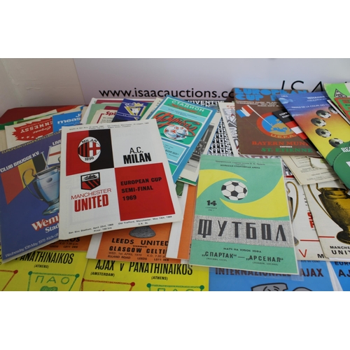 278 - Football Programme Collection from the 1970's and 80's. Domestics European Games -Couple late 1960's... 