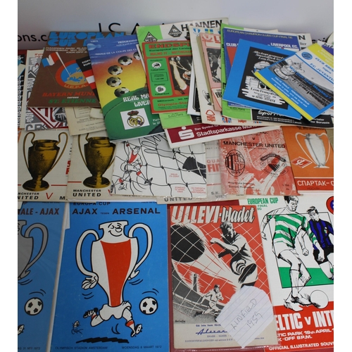 278 - Football Programme Collection from the 1970's and 80's. Domestics European Games -Couple late 1960's... 