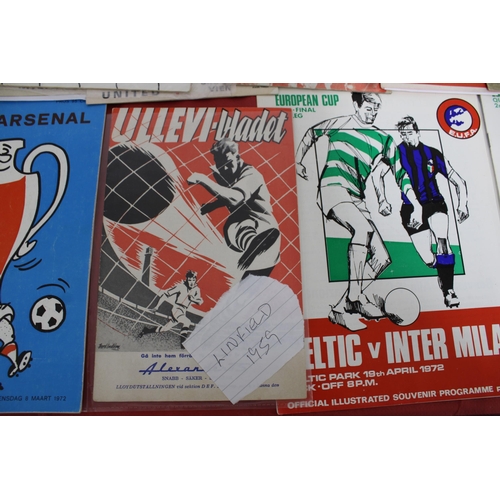 278 - Football Programme Collection from the 1970's and 80's. Domestics European Games -Couple late 1960's... 