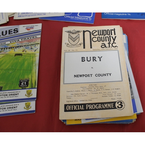 279 - Quantity of Football Programmes from mid 1950's onwards. Teams featured are Southend, Birmingham, Ca... 