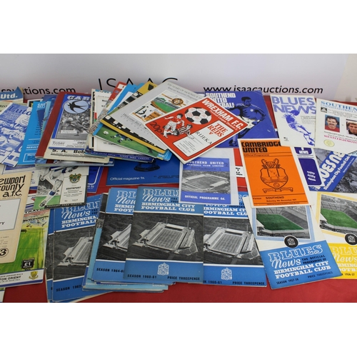 279 - Quantity of Football Programmes from mid 1950's onwards. Teams featured are Southend, Birmingham, Ca... 