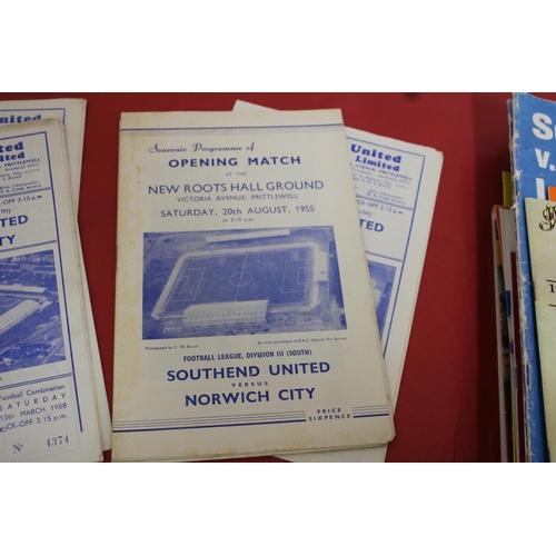 279 - Quantity of Football Programmes from mid 1950's onwards. Teams featured are Southend, Birmingham, Ca... 