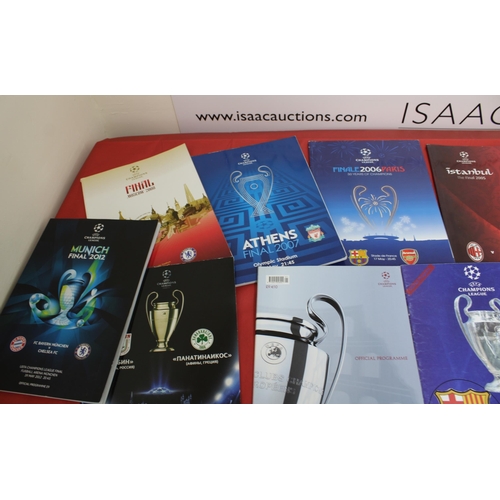 280 - Champion League Final Programmes from 2002 to 2012 ( plus others)