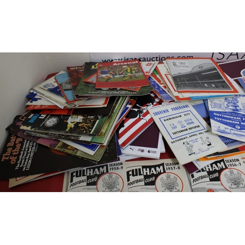 281 - Quantity of Football Programmes from 1949 onwards Teams featured are Fulham, QPR, Huddesfield & Burn... 