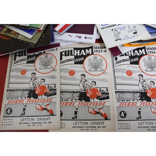 281 - Quantity of Football Programmes from 1949 onwards Teams featured are Fulham, QPR, Huddesfield & Burn... 