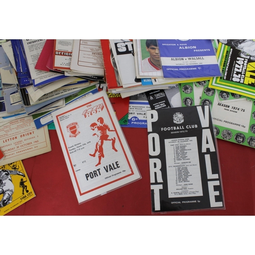 282 - Quantity of Football Programmes from early 1950's onwards. Teams featured are Wolves, Port Vale, Sou... 