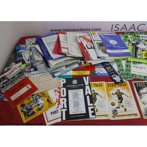 282 - Quantity of Football Programmes from early 1950's onwards. Teams featured are Wolves, Port Vale, Sou... 