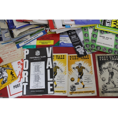 282 - Quantity of Football Programmes from early 1950's onwards. Teams featured are Wolves, Port Vale, Sou... 