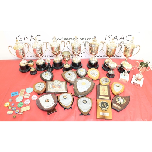 149 - Quantity Of Trophies & Plaques London-Brighton-1960's & Plaques For Other Rallies & Badges Etc