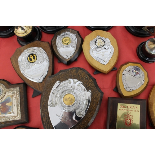 149 - Quantity Of Trophies & Plaques London-Brighton-1960's & Plaques For Other Rallies & Badges Etc