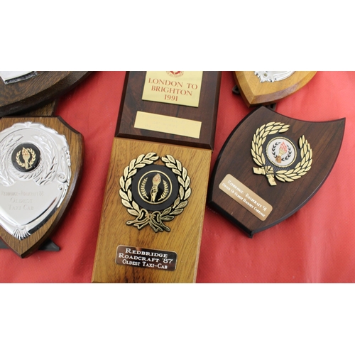 149 - Quantity Of Trophies & Plaques London-Brighton-1960's & Plaques For Other Rallies & Badges Etc