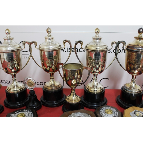 149 - Quantity Of Trophies & Plaques London-Brighton-1960's & Plaques For Other Rallies & Badges Etc