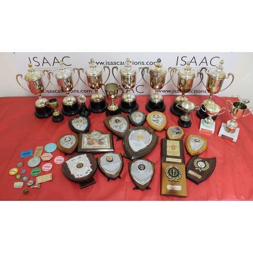 149 - Quantity Of Trophies & Plaques London-Brighton-1960's & Plaques For Other Rallies & Badges Etc