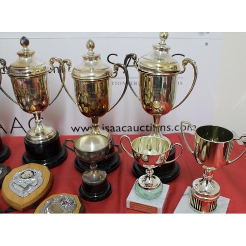 149 - Quantity Of Trophies & Plaques London-Brighton-1960's & Plaques For Other Rallies & Badges Etc