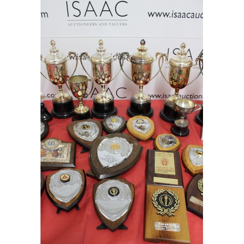 149 - Quantity Of Trophies & Plaques London-Brighton-1960's & Plaques For Other Rallies & Badges Etc