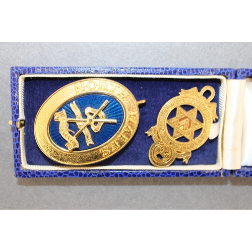 165 - Pair of Boxed Masonic Medals