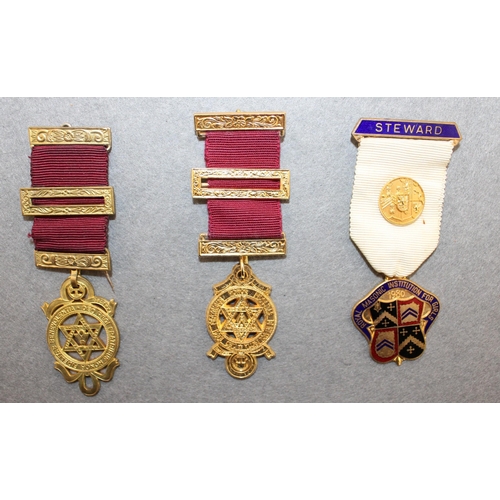 166 - Three Masonic Medals