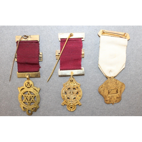 166 - Three Masonic Medals