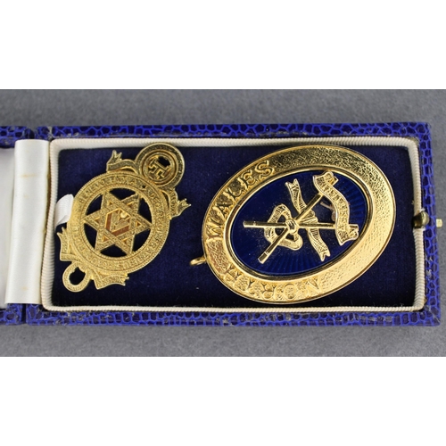 8 - Pair of Boxed Masonic Medals