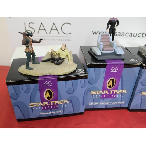 36 - A Collection Of Boxed Star Trek Collectable Figures
Height of Tallest Figure 4.5cm