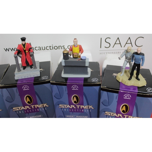 36 - A Collection Of Boxed Star Trek Collectable Figures
Height of Tallest Figure 4.5cm