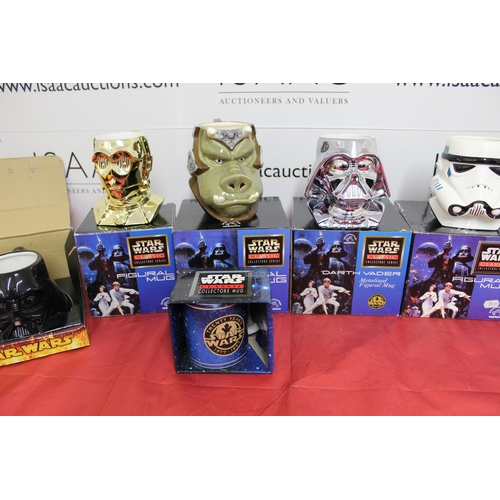 40 - Collection Of Boxed Star Wars Mugs