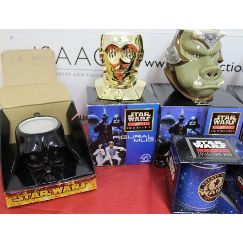 40 - Collection Of Boxed Star Wars Mugs